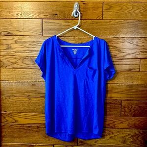 Lilly Pulitzer Luxletic Blue Brodie T-Shirt size L